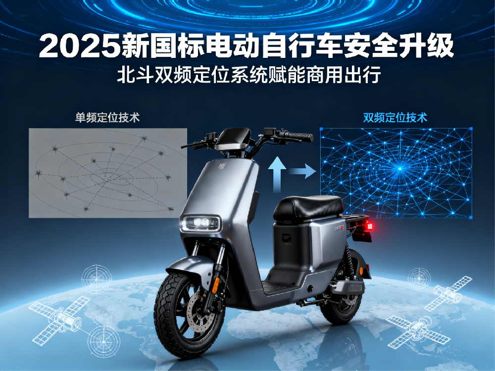 从“能定位”到“准定位”，新国标时代，两轮电单车如何用好北斗双频新闻配图
